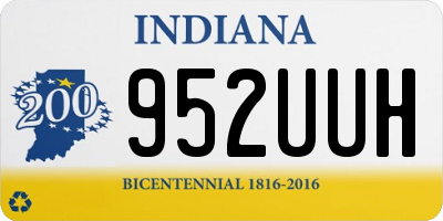 IN license plate 952UUH