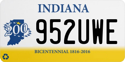 IN license plate 952UWE