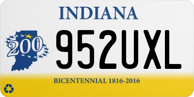 IN license plate 952UXL