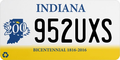 IN license plate 952UXS
