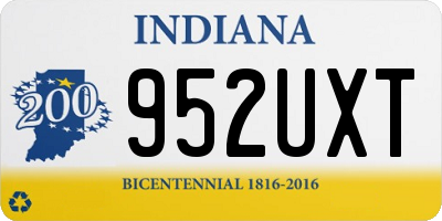 IN license plate 952UXT