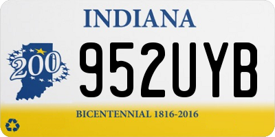 IN license plate 952UYB