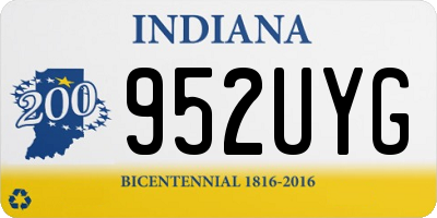 IN license plate 952UYG