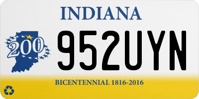 IN license plate 952UYN
