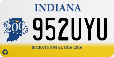 IN license plate 952UYU