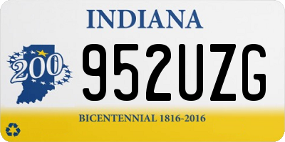 IN license plate 952UZG
