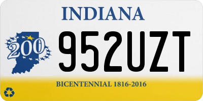 IN license plate 952UZT