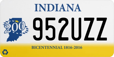IN license plate 952UZZ