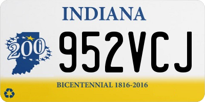 IN license plate 952VCJ