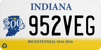 IN license plate 952VEG