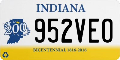 IN license plate 952VEO