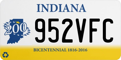 IN license plate 952VFC