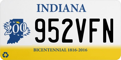 IN license plate 952VFN