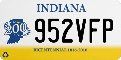IN license plate 952VFP