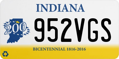 IN license plate 952VGS