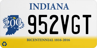 IN license plate 952VGT