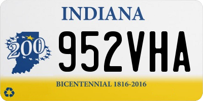 IN license plate 952VHA