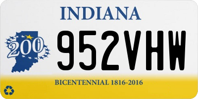IN license plate 952VHW