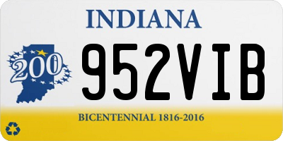 IN license plate 952VIB