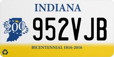 IN license plate 952VJB