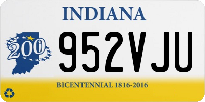 IN license plate 952VJU