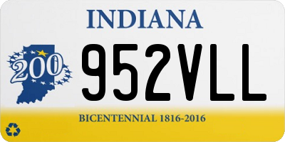 IN license plate 952VLL