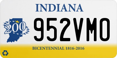 IN license plate 952VMO
