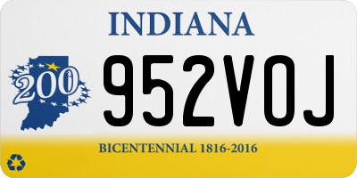 IN license plate 952VOJ
