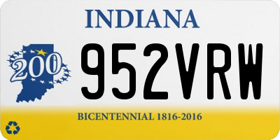 IN license plate 952VRW