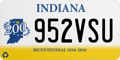 IN license plate 952VSU