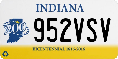 IN license plate 952VSV