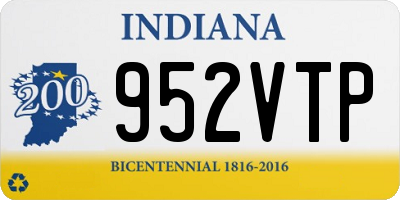 IN license plate 952VTP