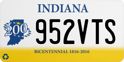 IN license plate 952VTS