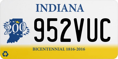 IN license plate 952VUC