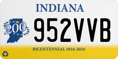 IN license plate 952VVB
