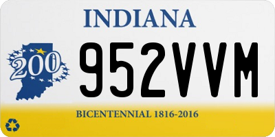 IN license plate 952VVM