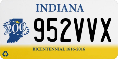 IN license plate 952VVX
