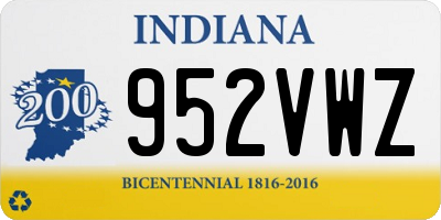 IN license plate 952VWZ