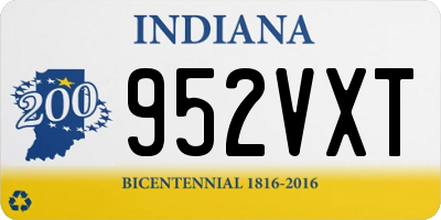 IN license plate 952VXT