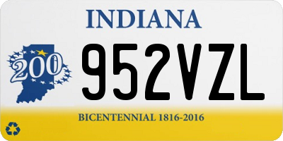 IN license plate 952VZL