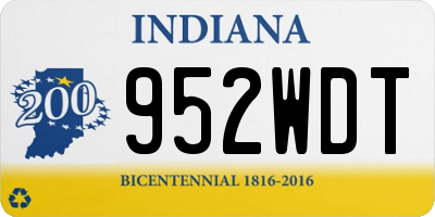 IN license plate 952WDT