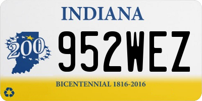 IN license plate 952WEZ