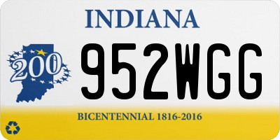 IN license plate 952WGG