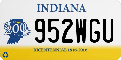 IN license plate 952WGU
