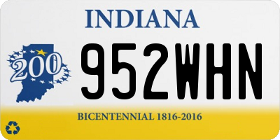 IN license plate 952WHN