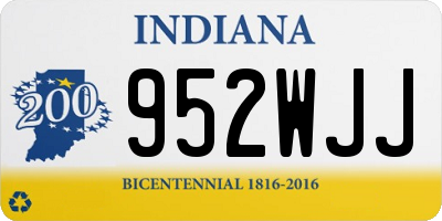 IN license plate 952WJJ