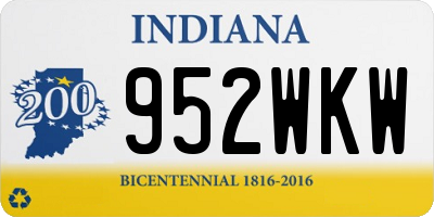 IN license plate 952WKW