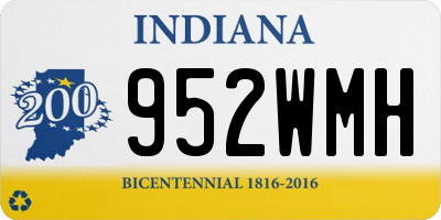 IN license plate 952WMH