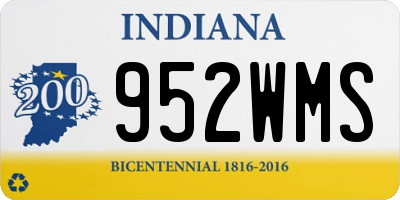 IN license plate 952WMS
