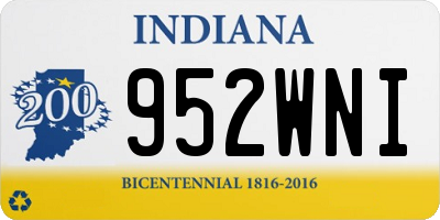 IN license plate 952WNI
